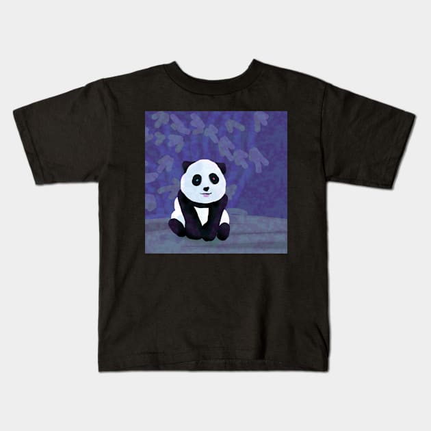 panda Kids T-Shirt by chequer